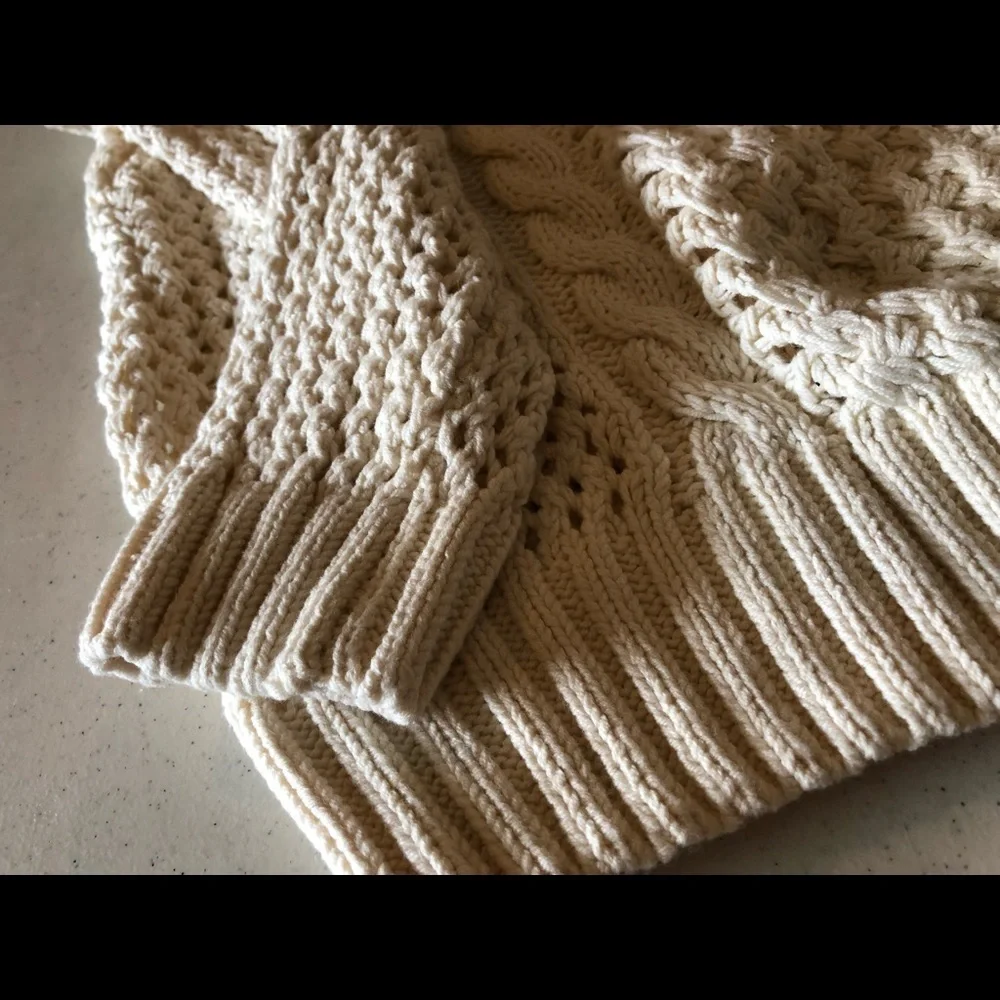 NWOT d.Ra Stockholm‎ Pullover Cable knit sweater